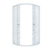 ТРИТОН Душевая штора без поддона Стандарт 100*100*188,стекло МОЗАЙКА,профиль белый