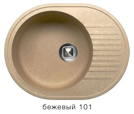 Мойка TOLERO R-122 №101 (бежевый) 57,5*45,5 см