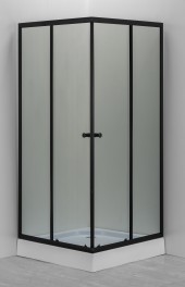 ДАНА Душевая кабина 303/21 КВАДРАТ 90*90*195,мат.стекло,профиль черный,поддон 13см ДАНА Душевая кабина 303/21 КВАДРАТ 90*90*195,мат.стекло,профиль черный,поддон 13см
