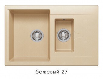Мойка BRIG-770 №27 (Бежевый) 770*500 мм.
