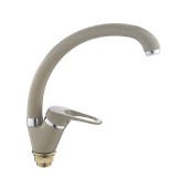 L5913К Смеситель для кухни бежевый боковой с гайкой