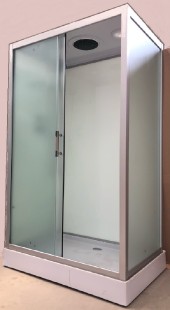 ДАНА Гидробокс 1660W ПРЯМОУГОЛЬНЫЙ 120*80*212,мел.поддон,бел.зад.стекло,матов.перед.стекло