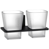 L 30308В Стакан двойной навесной, черный