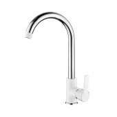 L4003W Cмеситель для кухни боковой белый
