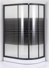 ДАНА Душевая кабина 503В ПОЛОСЫ ЛЕВ 120*85*200,проз.стекло,профиль черный,поддон 13см ДАНА Душевая кабина 503В ПОЛОСЫ ЛЕВ 120*85*200,проз.стекло,профиль черный,поддон 13см