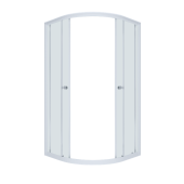 ТРИТОН Душевая штора без поддона Ультра 80*80*185,стекло ПРОЗРАЧНОЕ,профиль белый