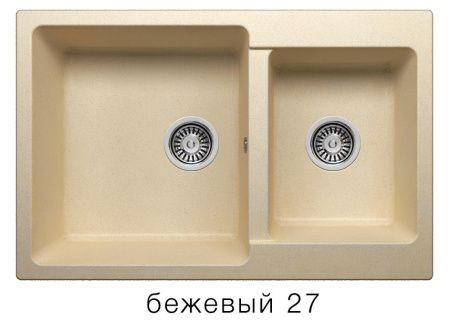 Мойка BRIG-772 №27 (Бежевый) 772*500 мм.