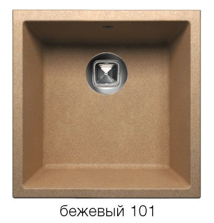 Мойка TOLERO R-128 №101 (бежевый) 46*46 см