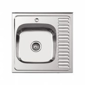 L 96060-L Мойка накладная 60*60*18 ГЛЯНЕЦ,0,8мм L 96060-L Мойка накладная 60*60*18 ГЛЯНЕЦ,0,8мм