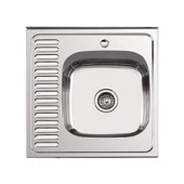 L 96060-R Мойка накладная 60*60*18 ГЛЯНЕЦ,0,8мм L 96060-R Мойка накладная 60*60*18 ГЛЯНЕЦ,0,8мм