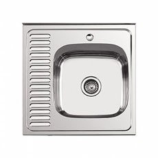 L 96060-R Мойка накладная 60*60*18 ГЛЯНЕЦ,0,8мм
