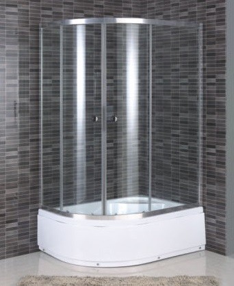 ДАНА Душевая кабина 504W 120*80*203 ПРАВ,  мат.стекла,профиль хром,поддон 30см