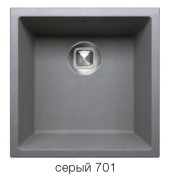 Мойка TOLERO R-128 №701 (серый) 46*46 см Мойка TOLERO R-128 №701 (серый) 46*46 см