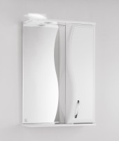 Зеркало-шкаф ПАНДА 60 (Прав) ВОЛНА 60см. Зеркало-шкаф ПАНДА 60 (Прав) ВОЛНА 60см.