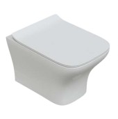 SOLE Унитаз подвесной QUADRO(безободковый,сидение дюропласт,микролифт)