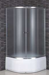 ДАНА Душевая кабина 521 100*100*195,мат.стекла,профиль хром,поддон 46см