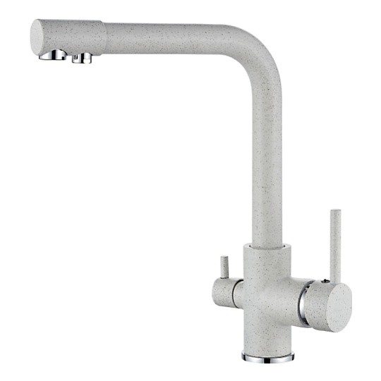 L4055W-3 Смеситель для кухни белый с фильтром