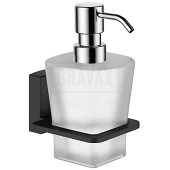 L 30327В Дозатор стеклянный настенный, черный