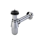 Сифон VIEGA бутылочный,для рак хром/латунь на тюльпан (хром) (366681)