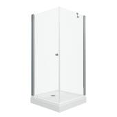 ТРИТОН Душевая кабина Форта-Хром 90*90*202,низ.квадр.подд,стекло ПРОЗРАЧНОЕ,профиль хром