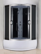 ДАНА Гидробокс 604В 120*120*215 глуб.поддон,чер.зад.стекло,тонир.перед.стекло