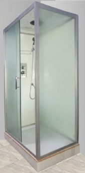 ДАНА Гидробокс 660W ПРЯМОУГОЛЬНЫЙ 120*80*215,мел.поддон,бел.зад.стекло,мат.перед.стекло