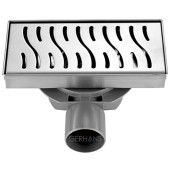 К 80410-20 Душ.трап с горизонтальным выходом 20*10