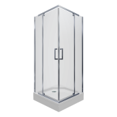 ТРИТОН Душевая кабина Каппа-Хром 90*90*207,низ.квадр.подд,стекло ПРОЗРАЧНОЕ,профиль хром