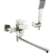 L72233 Смеситель для ванны длинный нос нержавейка