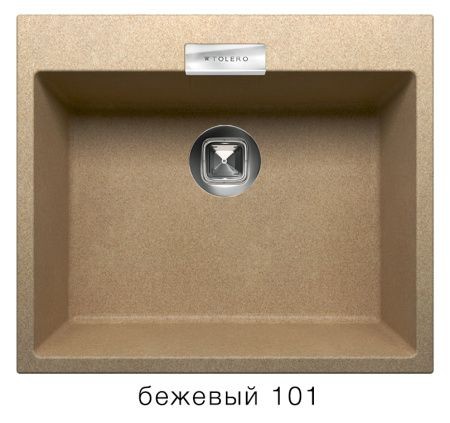 Мойка TOLERO TL-580 №101 (бежевый) 530*395мм