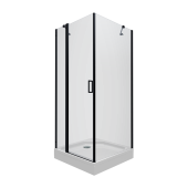 ТРИТОН Душевая кабина Йота-Блэк 90*90*207,низ.квадр.подд,стекло ПРОЗРАЧНОЕ,профиль черный