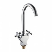 L4084-2 Смеситель для кухни высокий с гайкой крест