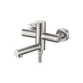 L73103 Смеситель для ванны короткий нос нержавейка