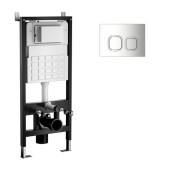 Система инсталяции WAVE двухрежимная квдратная кнопка А3 хром, ПНЕВМАТИКА