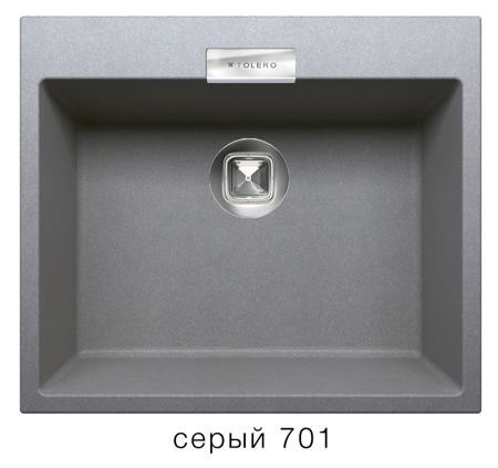 Мойка TOLERO TL-580 №701 (серый) 530*395мм