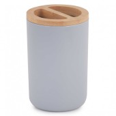 Подставка д/зубных Альтернатива Бамбук 8057 сер