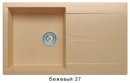 Мойка GALS-860 №27 (Бежевый) 860*500 мм.