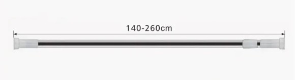 FRAP Штанга телескопическая нерж 140-260см