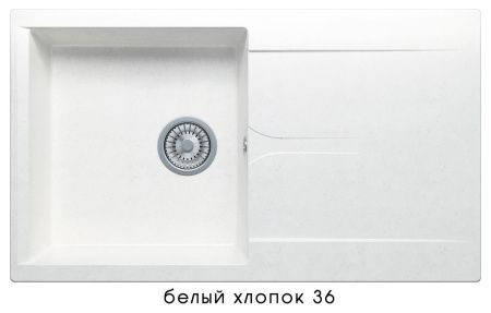 Мойка GALS-860 №36 (Белый хлопок) 860*500 мм.