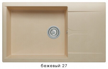 Мойка GALS-862 №27 (Бежевый) 862*500 мм.