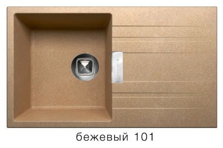 Мойка TOLERO TL-750 №101 (бежевый) 750*500мм