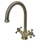 L4191С Смеситель для кухни крест бронза на гайке L4191С Смеситель для кухни крест бронза на гайке