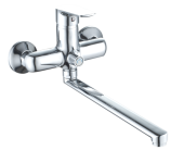 Е6528 Смеситель для ванны с длинным изливом (30см) Е6528 Смеситель для ванны с длинным изливом (30см)