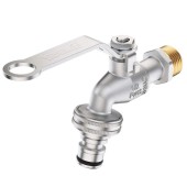 MIRAYA  Кран шаровый со штуцером  3/4" (ручка) MIRAYA  Кран шаровый со штуцером  3/4" (ручка)