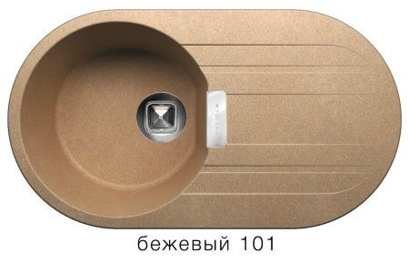 Мойка TOLERO TL-780 №101 (бежевый) 780*435мм