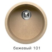 Мойка TOLERO R-104 №101 (бежевый) d 43,5см Мойка TOLERO R-104 №101 (бежевый) d 43,5см