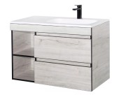 Тумба БЕРЛИН подвесная 90 ПРАВ (2 ящ./ниша) РLUS СОНАТА под умыв.Rovenna 90 Тумба БЕРЛИН подвесная 90 ПРАВ (2 ящ./ниша) РLUS СОНАТА под умыв.Rovenna 90