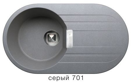 Мойка TOLERO TL-780 №701 (серый) 780*435мм