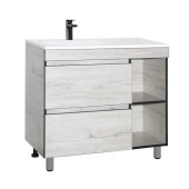 Тумба  "БЕРЛИН"  напольная 90 ЛЕВ  (2 ящ./створка ) РLUS СОНАТА под умыв. Барселона 90 Тумба  "БЕРЛИН"  напольная 90 ЛЕВ  (2 ящ./створка ) РLUS СОНАТА под умыв. Барселона 90