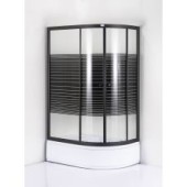 ДАНА Душевая кабина 504B 120*80*203 ЛЕВ, прозр.стекла, черные полосы профиль черный,поддон 30см ДАНА Душевая кабина 504B 120*80*203 ЛЕВ, прозр.стекла, черные полосы профиль черный,поддон 30см